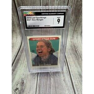 2015 Leaf Sportkings #027 Alex Morgan Uswnt Soccer CGC Mint 9